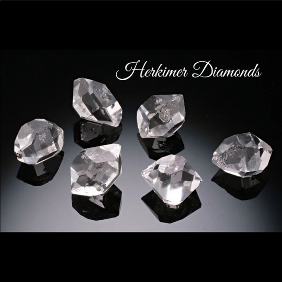 White gold plated cz moon stars herkimer diamonds - Picture 2 of 12